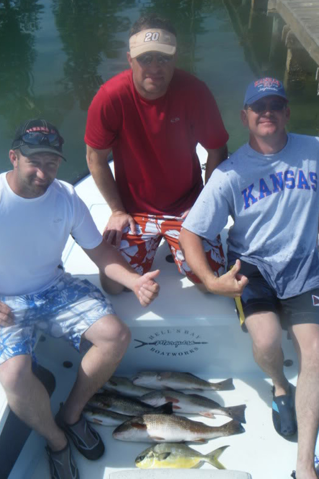 These guys caught a variety of fish, and got an education on the area as well. 