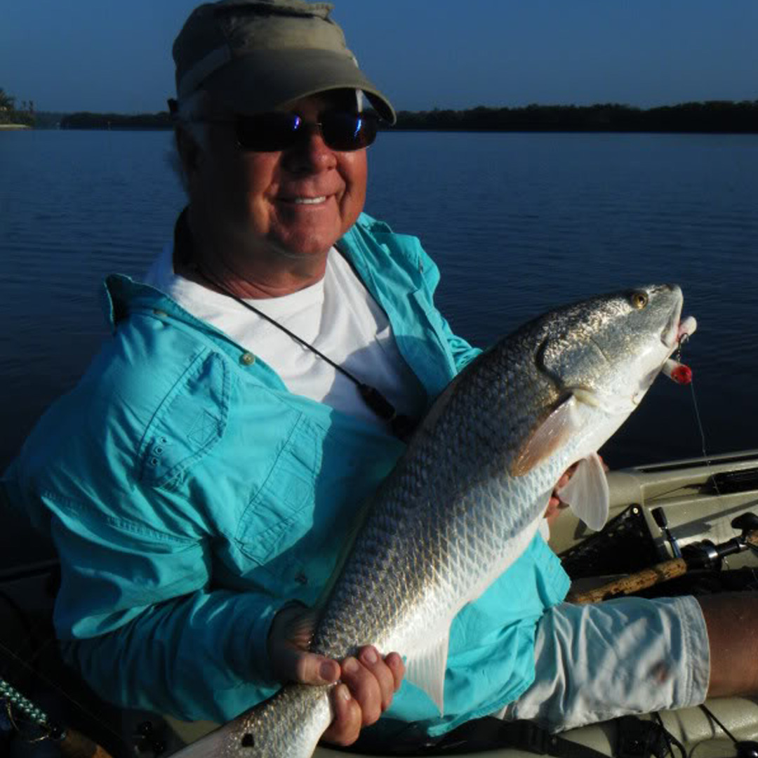 Dave had a great time on the water bringing up Redfish with topwater.