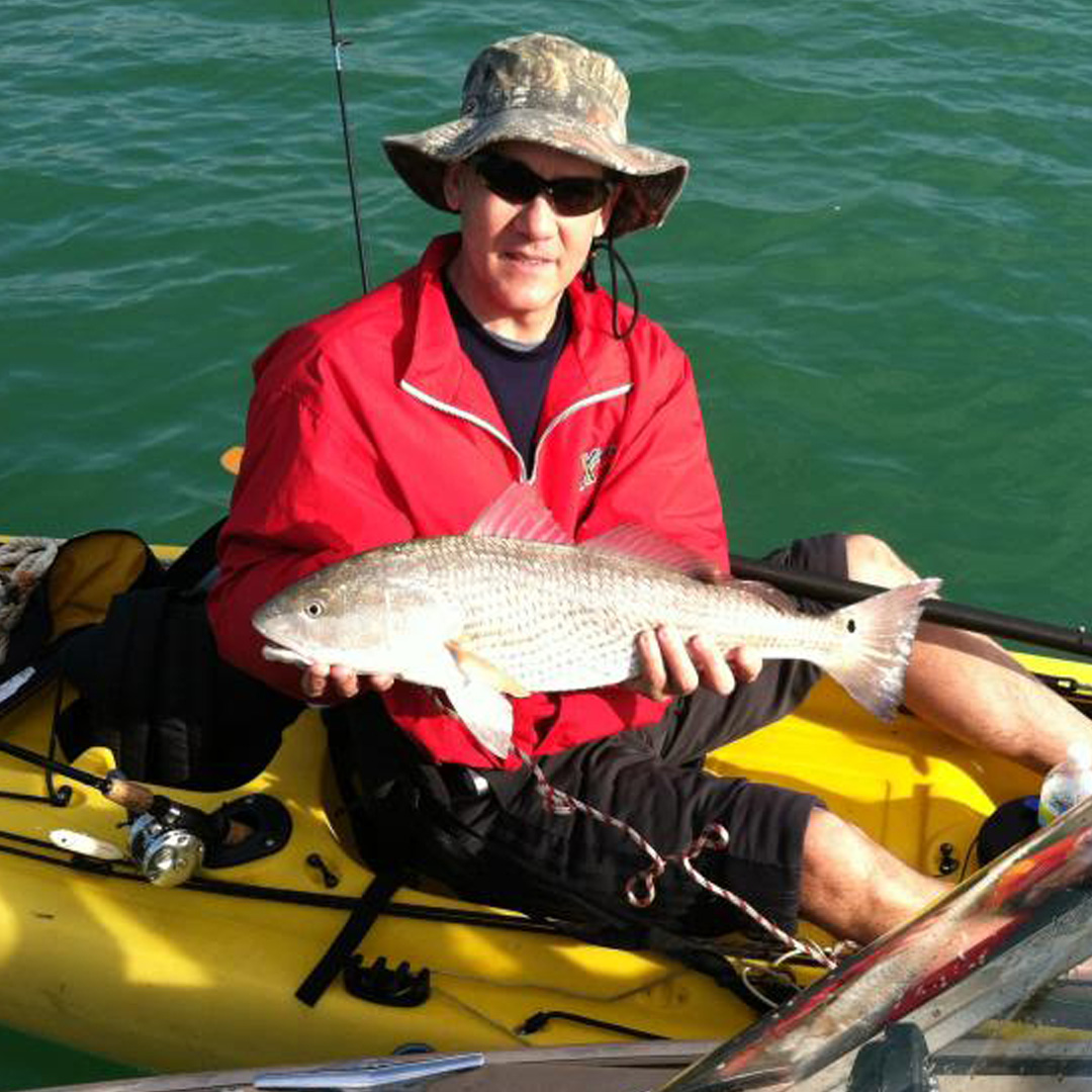 John landed this Redfish near Fort Desoto from a kayak. 