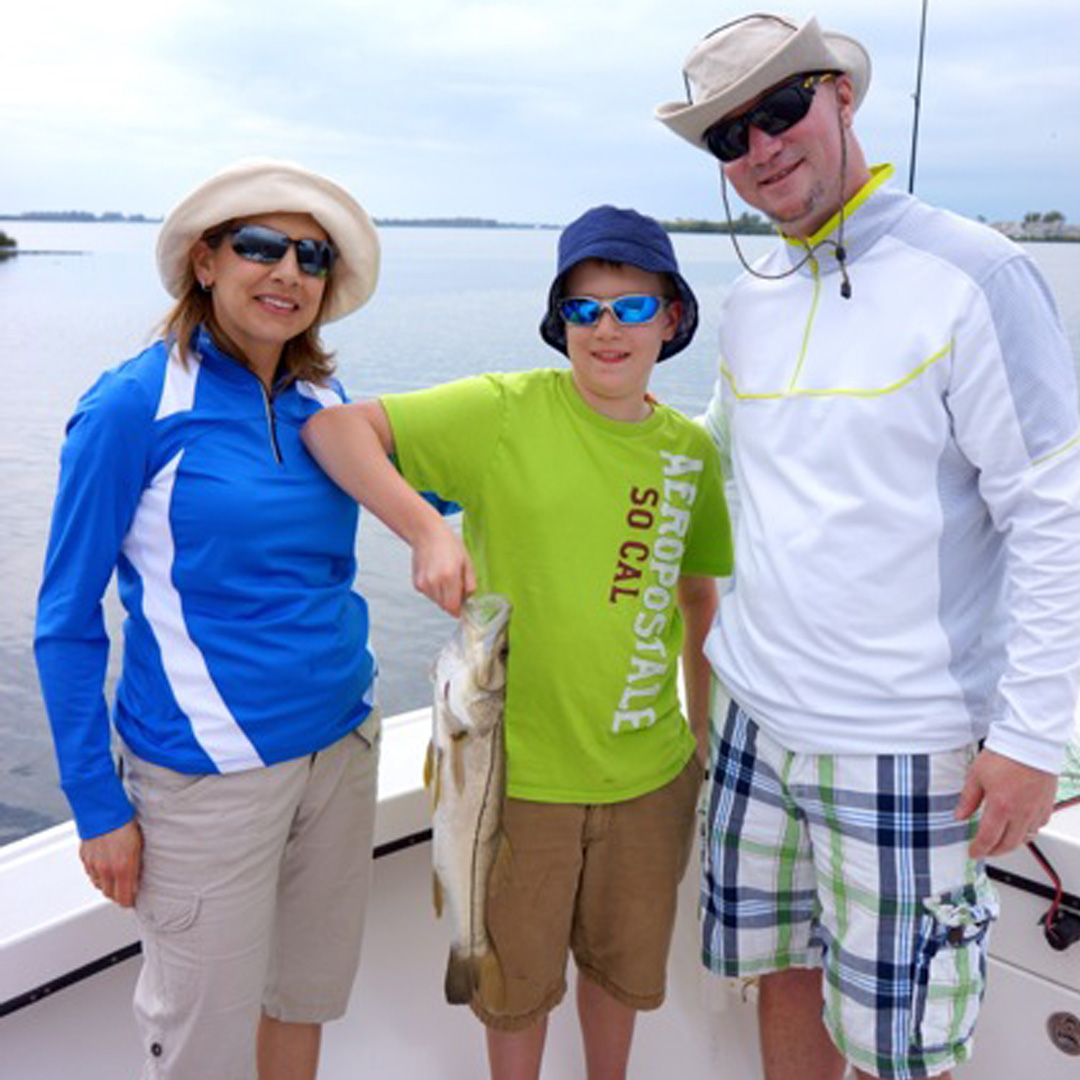 Scott had a great time with his family fishing inshore.