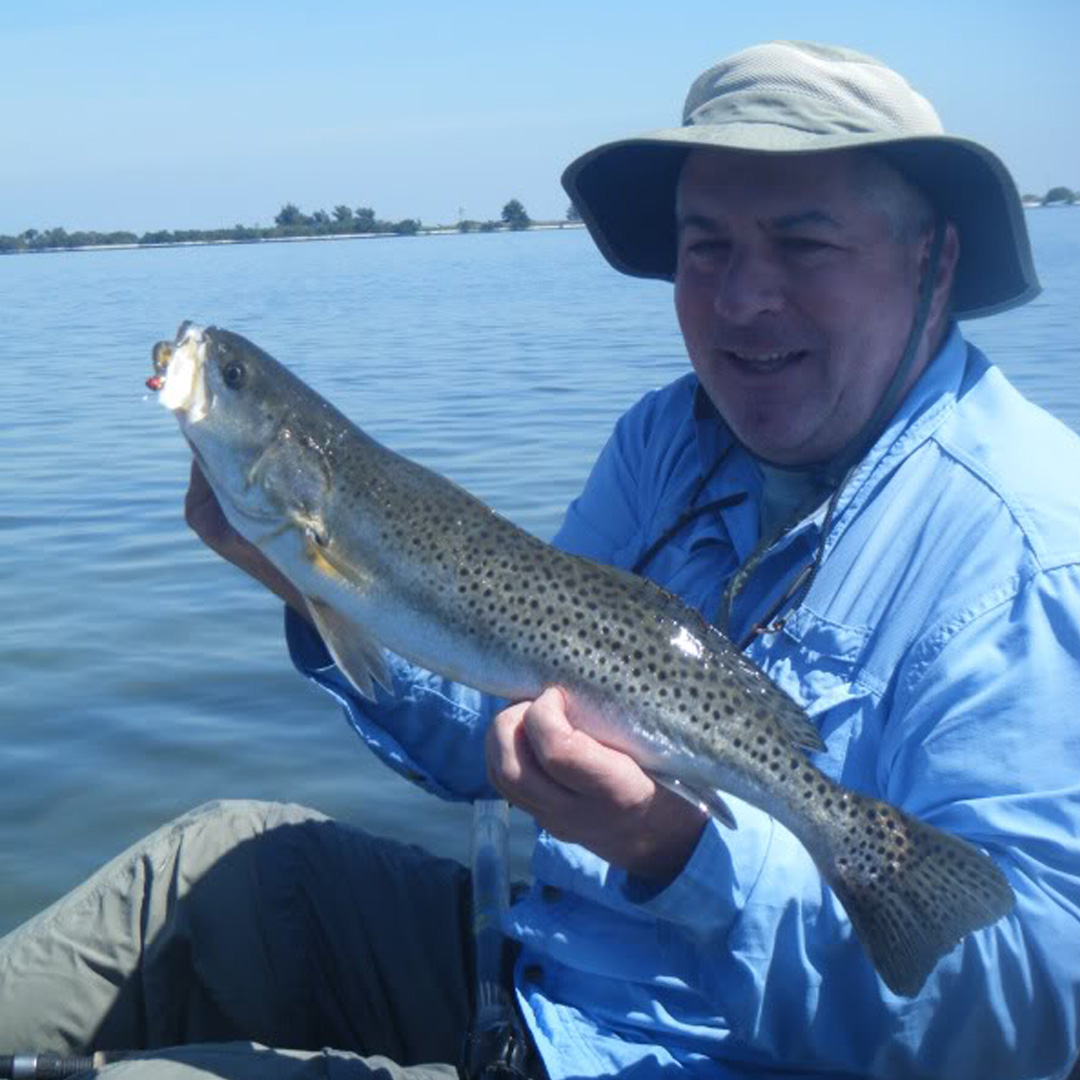 Mike had a fun trip landing Trout in the flats. 